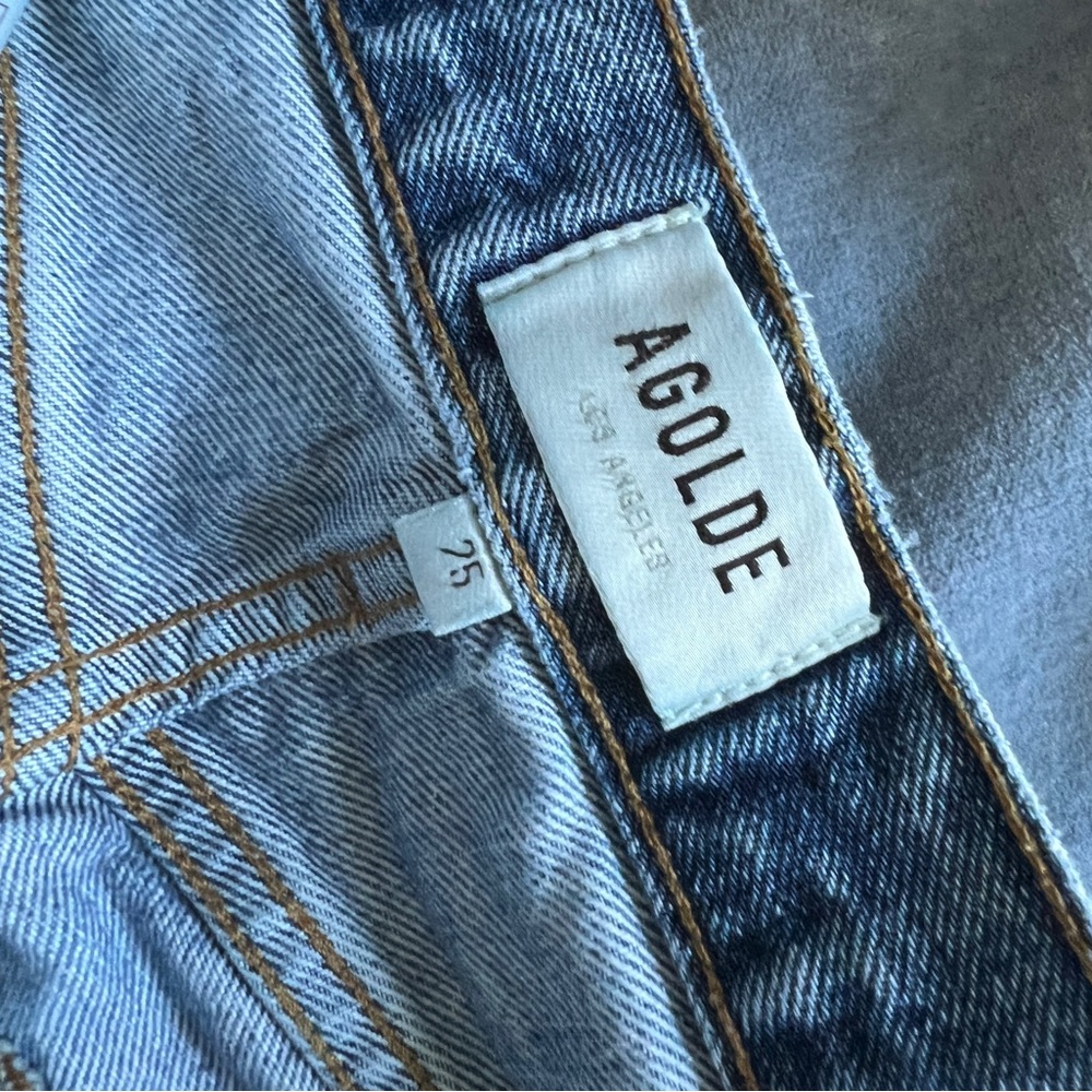 Agolde Straight Leg Jeans in Classic Blue - Picture 6 of 6